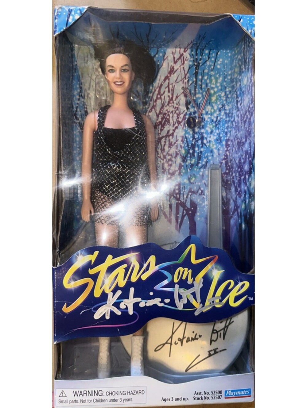 Katarina Witt Signed Autographed Playmates Stars on Ice 1998 Figure Black Dress